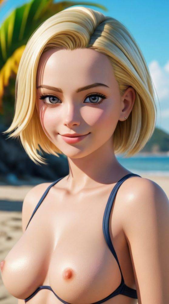 AI generated hot blonde Girls Nude C18 - #30