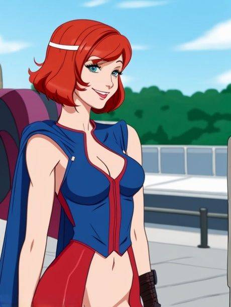 Ginger anime doll Gwen Tennyson shows her hot slender body & big tits - #2