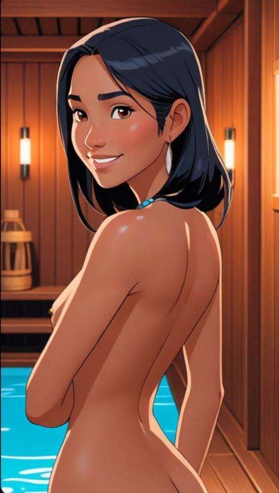 AI generated anime Pocahontas nudes - #19