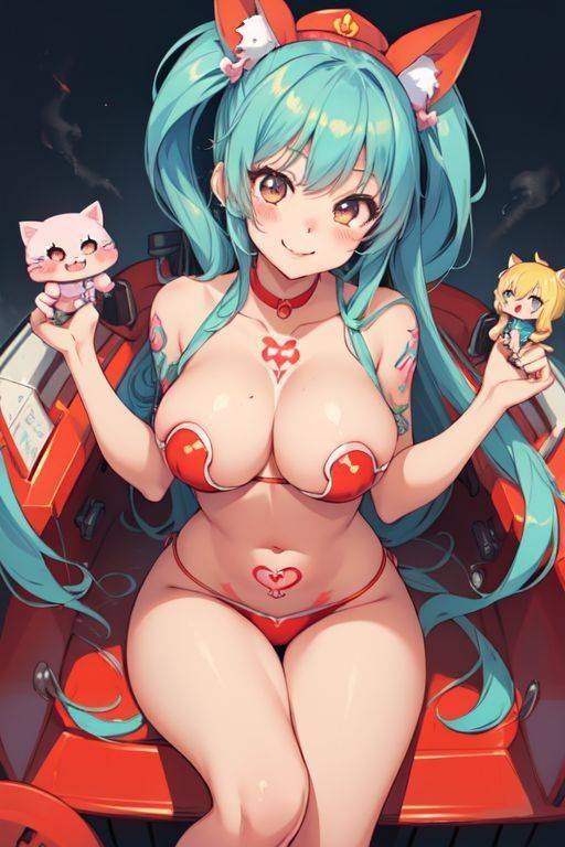 AI generated cute Anime Babes with big boobs Nude - #12
