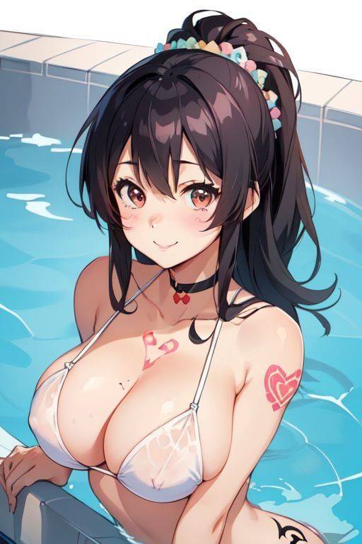 AI generated cute Anime Babes with big boobs Nude - #17