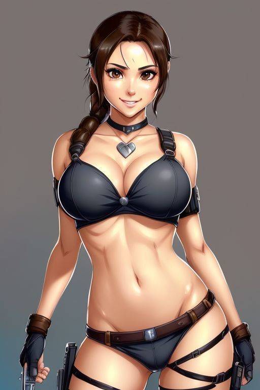 AI generated Lara Croft Nude in different Styles - #17
