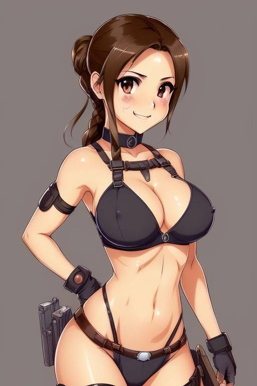 AI generated Lara Croft Nude in different Styles - #15