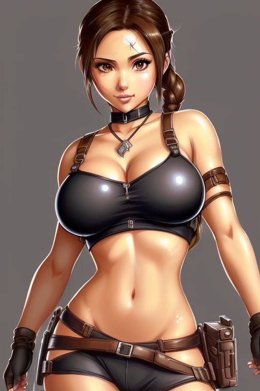 AI generated Lara Croft Nude in different Styles - #18