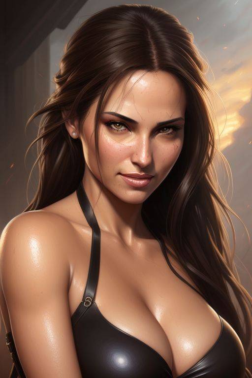 AI generated very hot Lara Croft/Tomb Raider Nude - #19