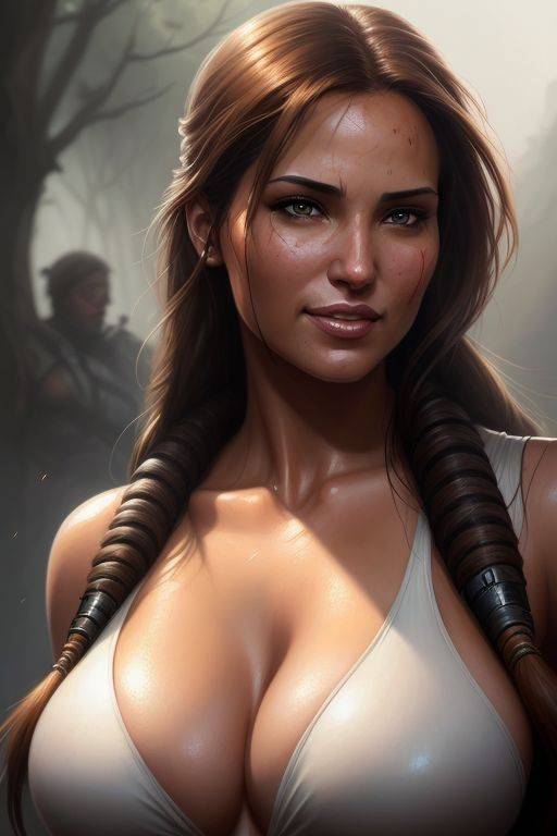 AI generated very hot Lara Croft/Tomb Raider Nude - #13