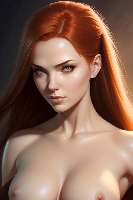 AI generated anime Kim Possible Nude redhead nice tits - #14