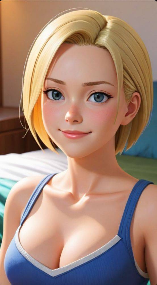 AI generated anime Android 18/C18 nude (Dragonball) - #7