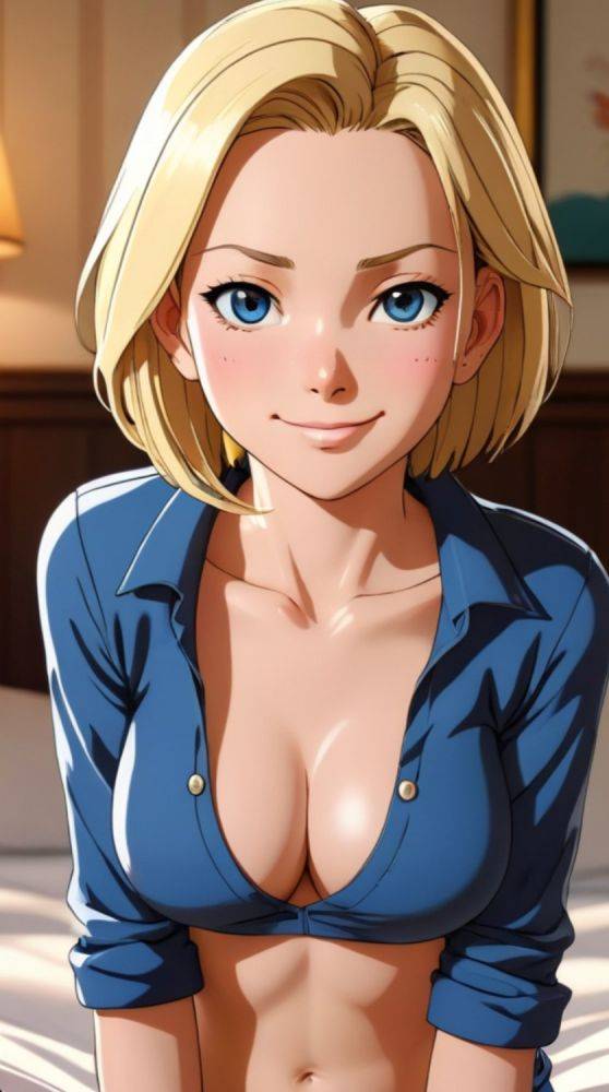 AI generated anime Android 18/C18 nude (Dragonball) - #16