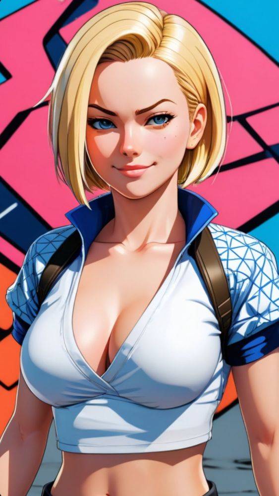 AI generated anime Android 18/C18 nude (Dragonball) - #27