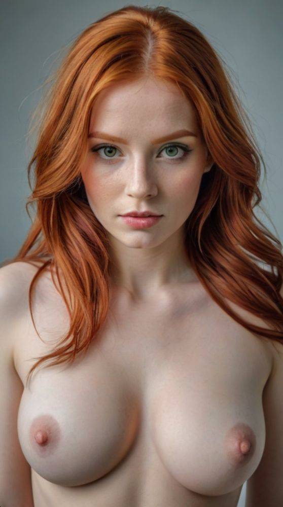 AI generated Hot Redhead Girls Nude - #23