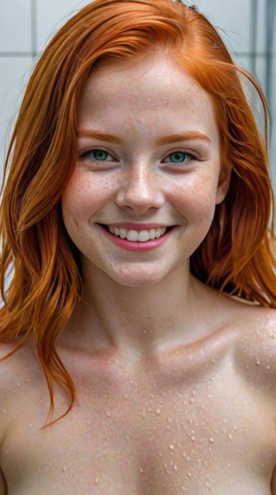 AI generated Hot Redhead Girls Nude - #11
