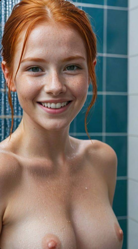 AI generated Hot Redhead Girls Nude - #13