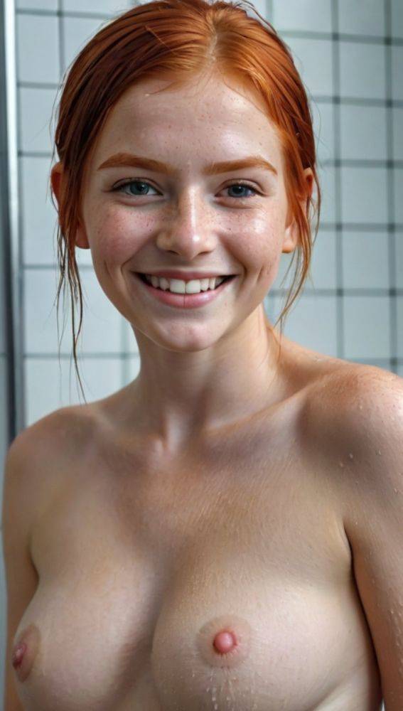 AI generated Hot Redhead Girls Nude - #12