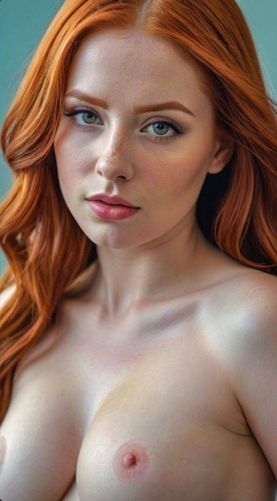 AI generated Hot Redhead Girls Nude - #20