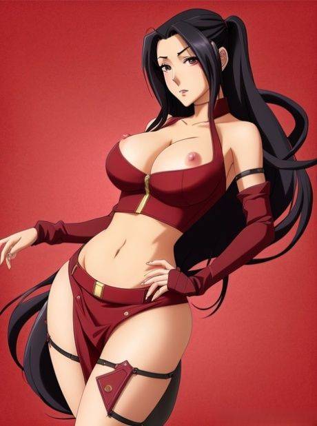 Breathtaking Hentai bombshell Asami Sato displaying her big tits and pussy - #1