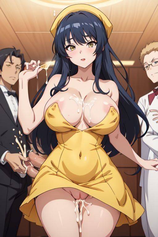 AI generated anime Sluts in Dress sex party cum - #15