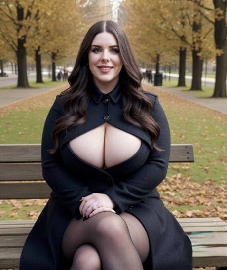 Gorgeous AI generated BBW Olivietta shows off her stunning big boobs - #8