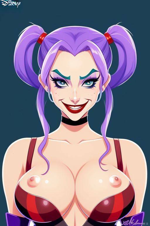 AI generated Harley Quinn different styles nude - #27