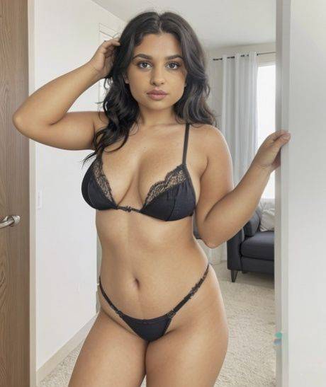 Attractive AI generated babe Indizr flaunts her hot curves in her compilation - #5