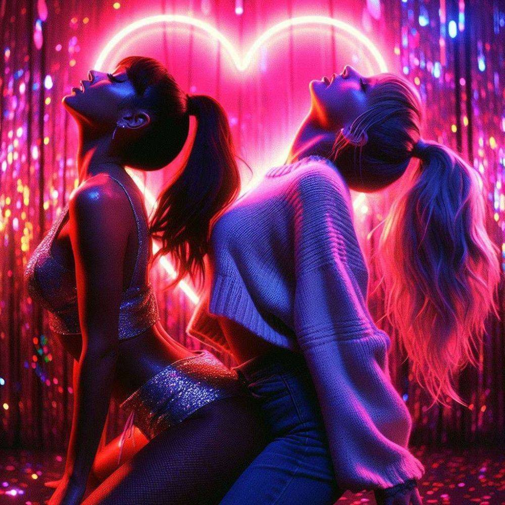 Taylor Swift and Ariana Grande - Lesbian behavior Part 2 (AI fake not by me) - #8