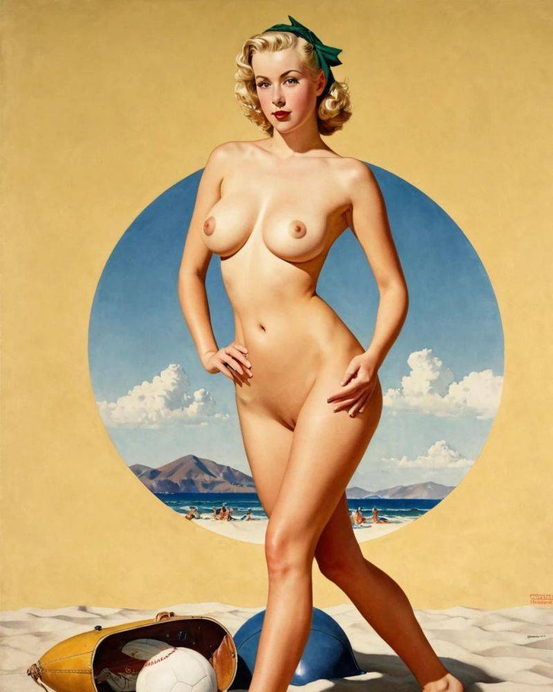 Pinup girls having a beach day! Which is your fav? - #16