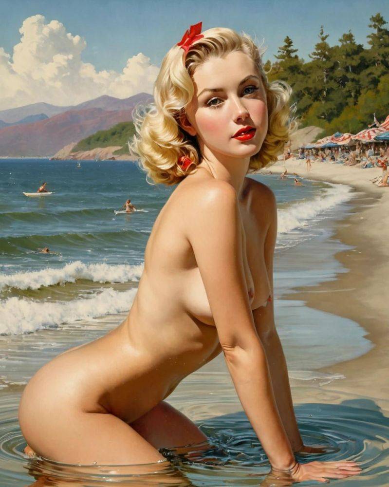 Pinup girls having a beach day! Which is your fav? - #3