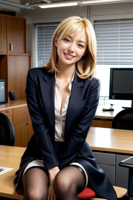 Pretty secretaries flaunt their tits & hot legs in a sexy office compilation - #3