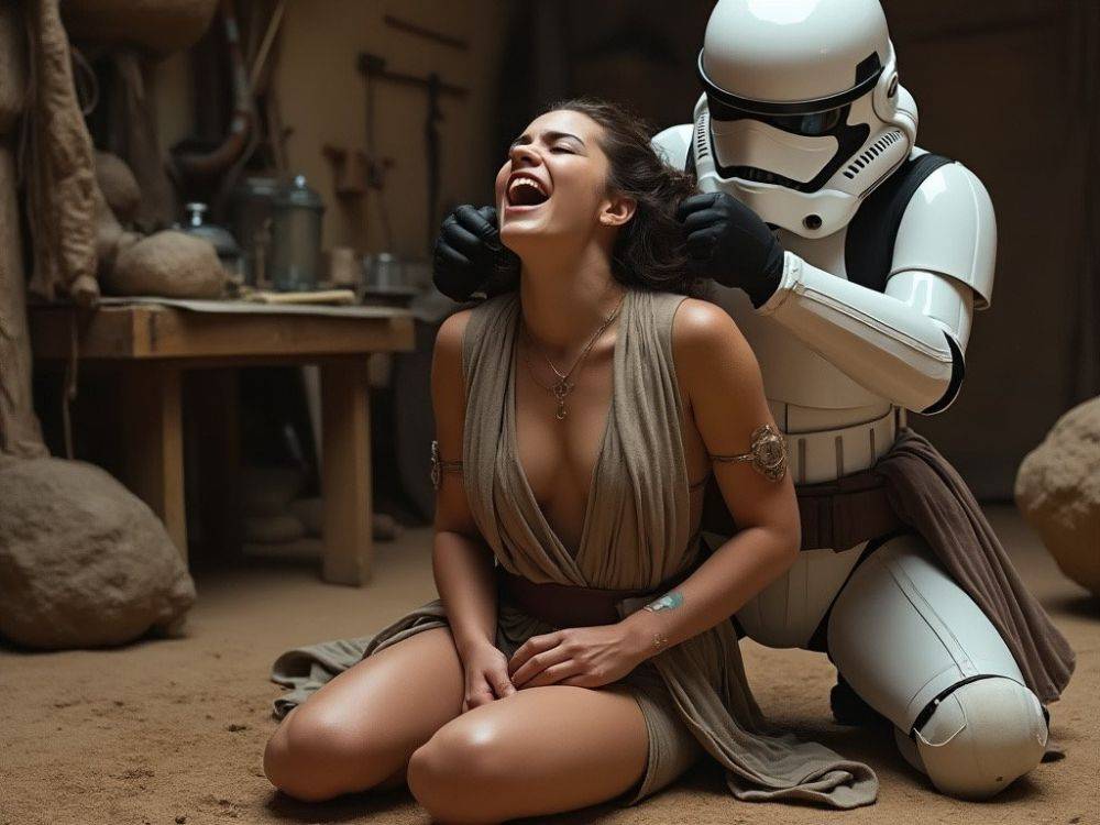 AI Rey Skywalker with Stormtrooper (Daisy Ridley) - #2