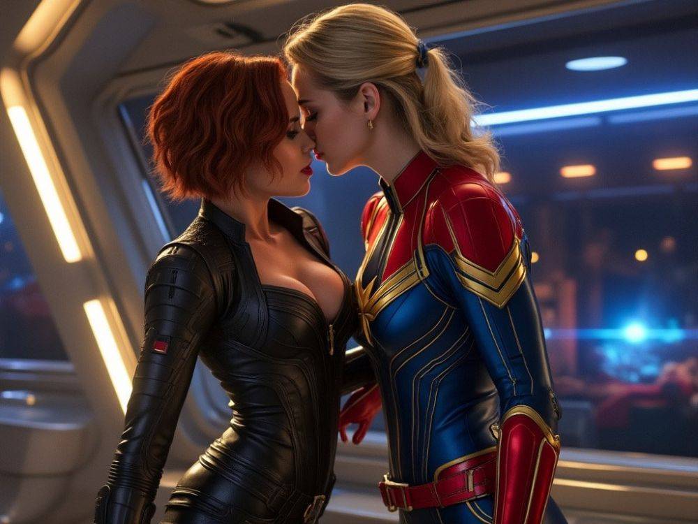 AI Black Widow & Captain Marvel (Scarlett Johansson & Brie Larson) - #6