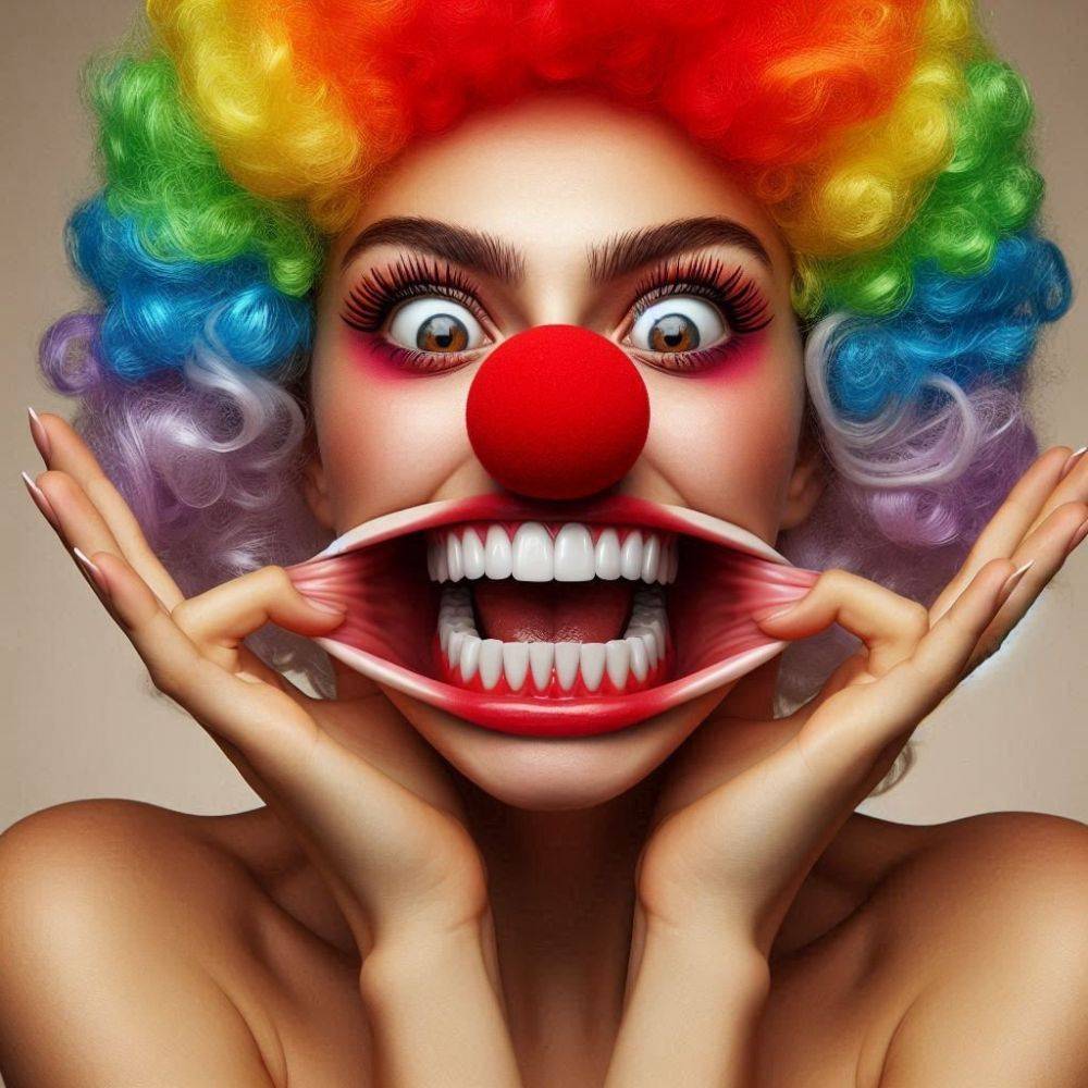 Ai stupid clown girls - #9