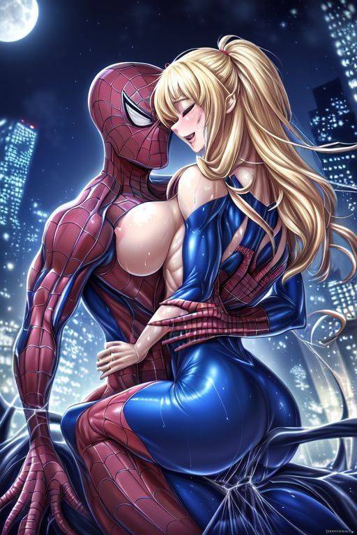 AI generated Spider-Man Cosplay anime Nudes - #8