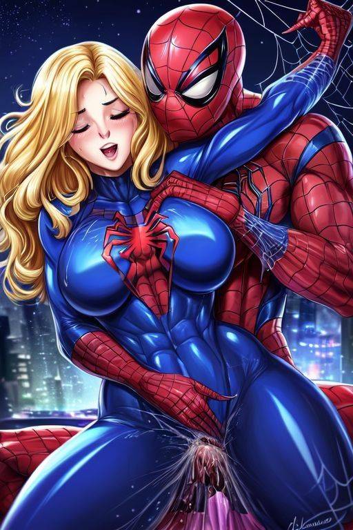 AI generated Spider-Man Cosplay anime Nudes - #17