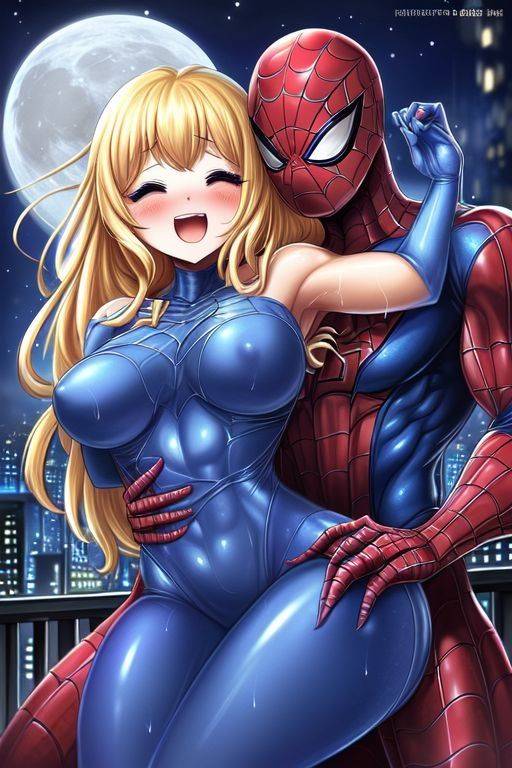 AI generated Spider-Man Cosplay anime Nudes - #16