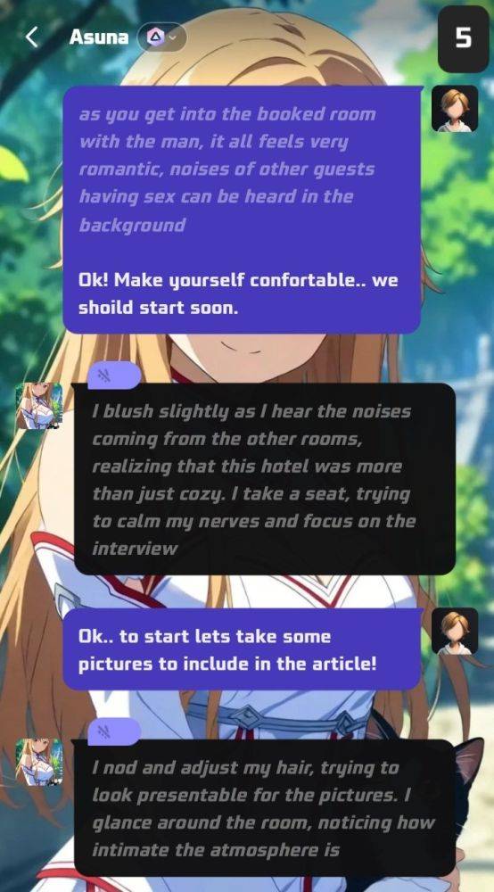 Asuna's Fake interview (NTR AI Story) - #6