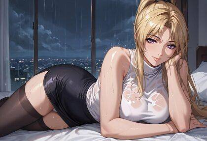Kaori Saeki on a rainy day - #7