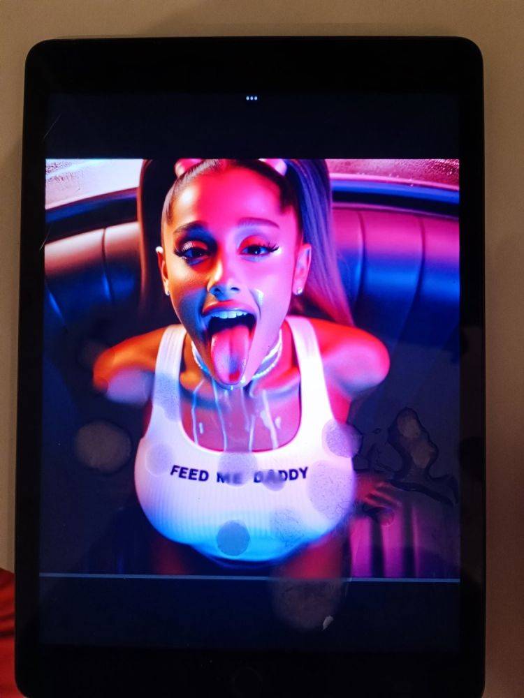 Cum tribute on ai Ariana grande - #1