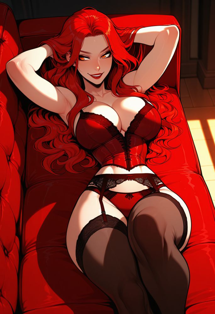 Redhead on the couch - #5