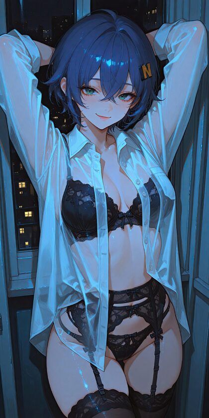 White shirt and lingerie - #11