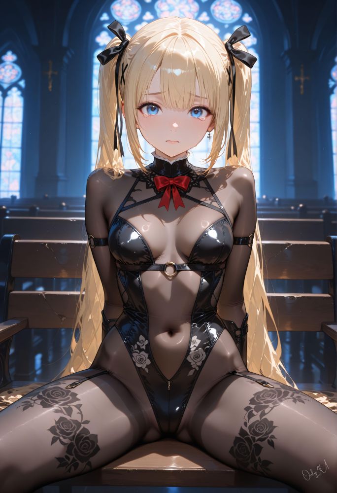 Marie rose floral bodystocking DOA - Only4uart - #5