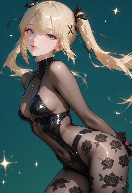 Marie rose floral bodystocking DOA - Only4uart - #12