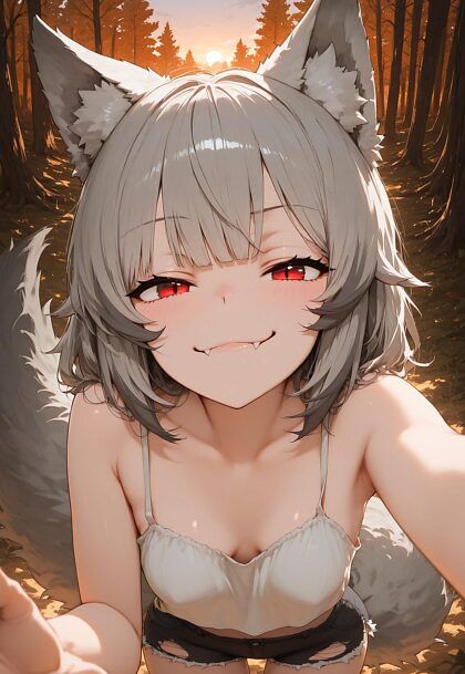You accidentally met wolfgirl in the forest camp - #17