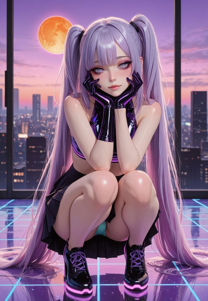 Neon Sunset Blushie - #4