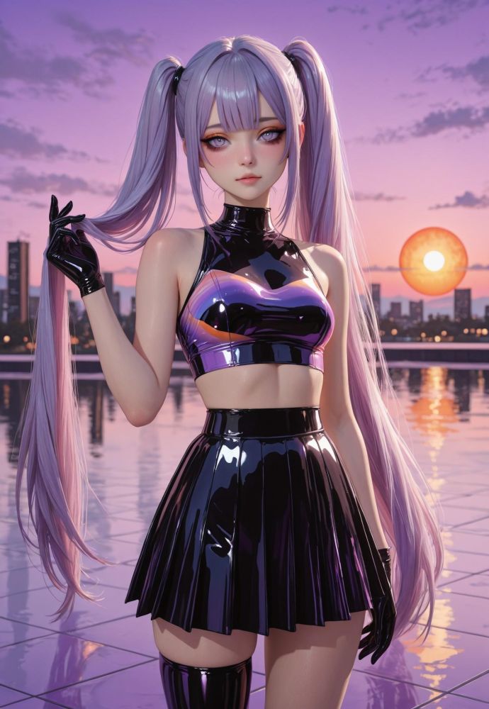 Neon Sunset Blushie - #13