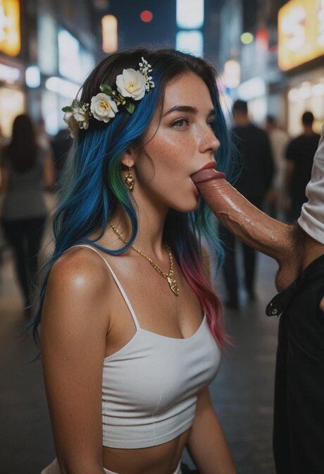 Compilation of AI generated chicks posing nude and having sex in public too - #3