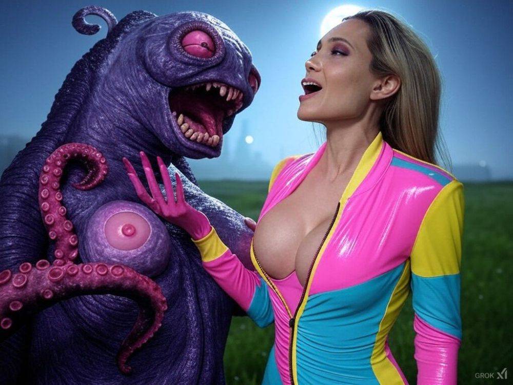Angelina Ai vs Alien Tentacles - #2