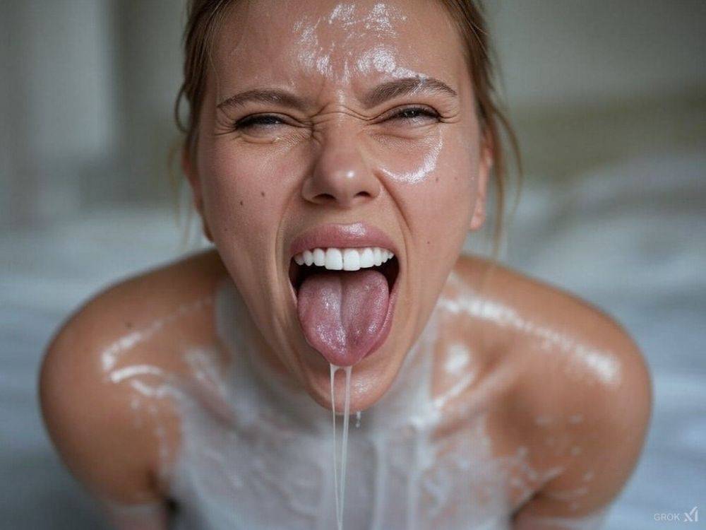 AI Scarlett Johansson - Bukkake - #3