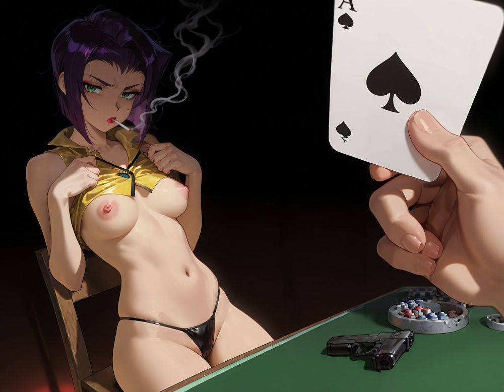 Faye 'Lady luck' Valentine strip poker - #10