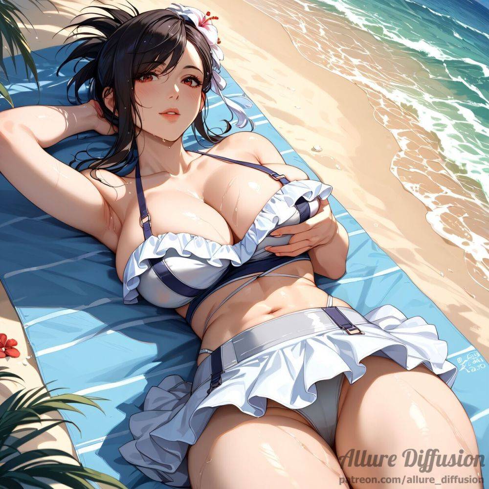 Tifa enjoying her day at the beach - #2
