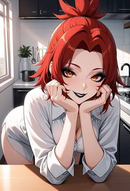 Your GF spent the night last night, now it's morning and it's time to make her pancakes... - #17
